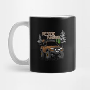 Toyota Land Cruiser Weekend Wanderer - Brown Toyota Land Cruiser for Outdoor Enthusiasts Mug